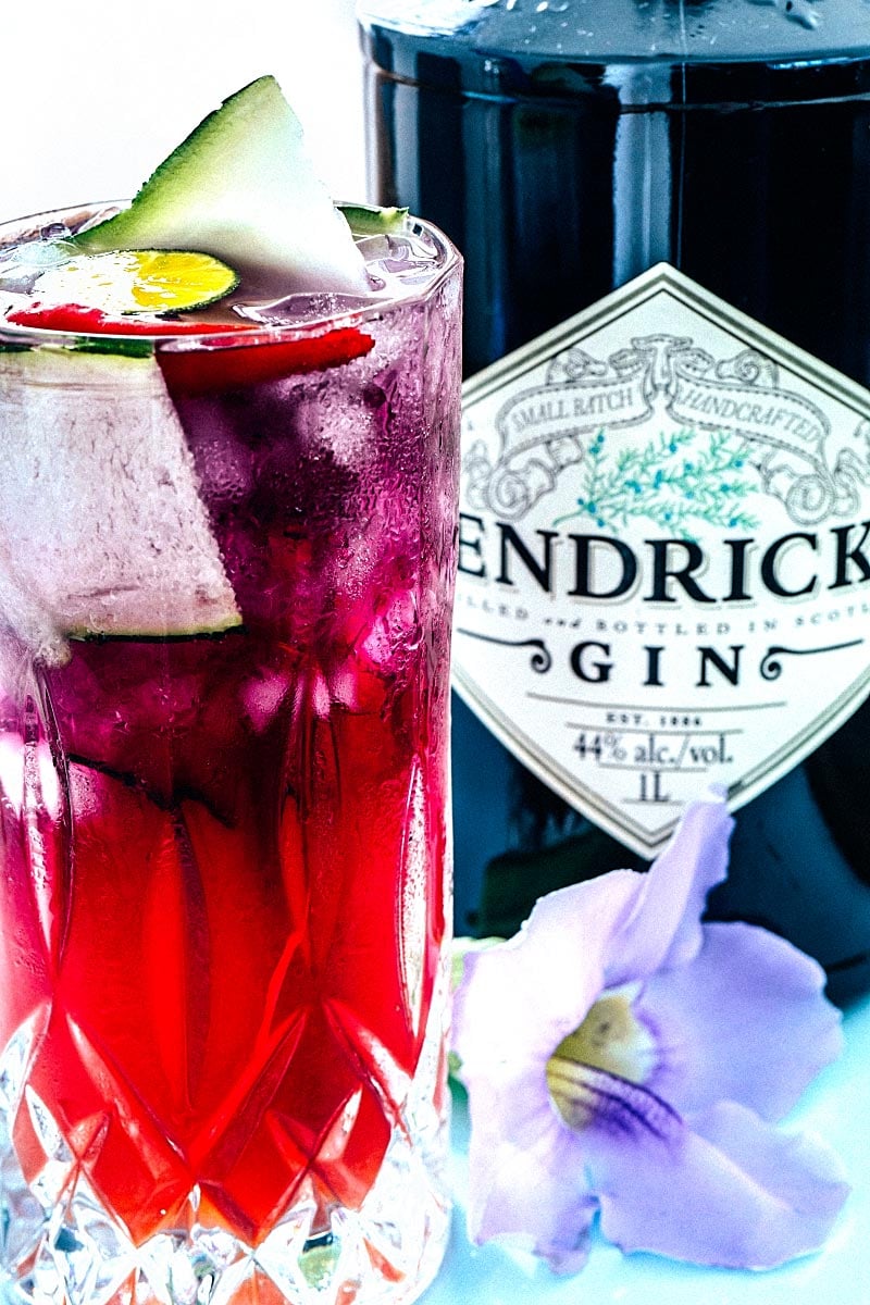 hendricks gin cocktail - unicorn cocktail