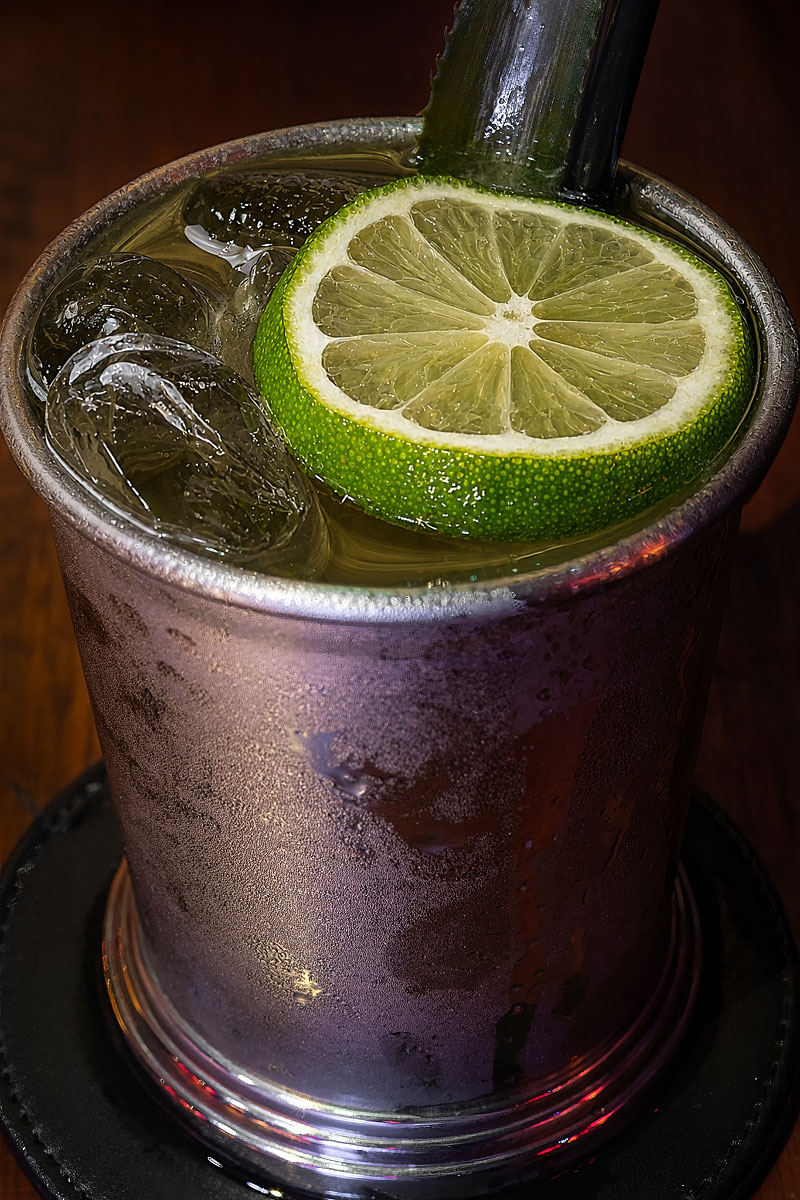Penang Mule cocktail with calamansi and ginger at Manchu Bar Penang