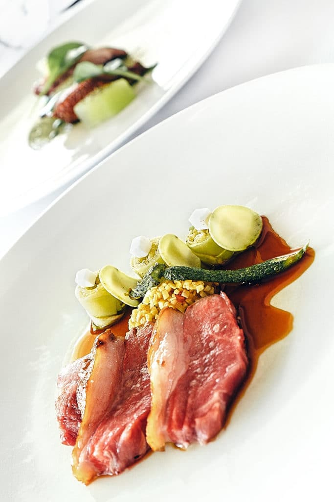 Le Normandie - milk-fed lamb with zucchini and basil