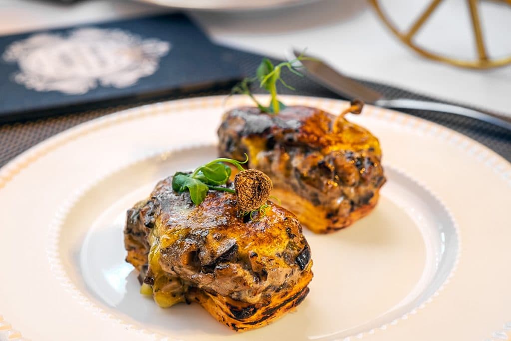 mushroom gratin