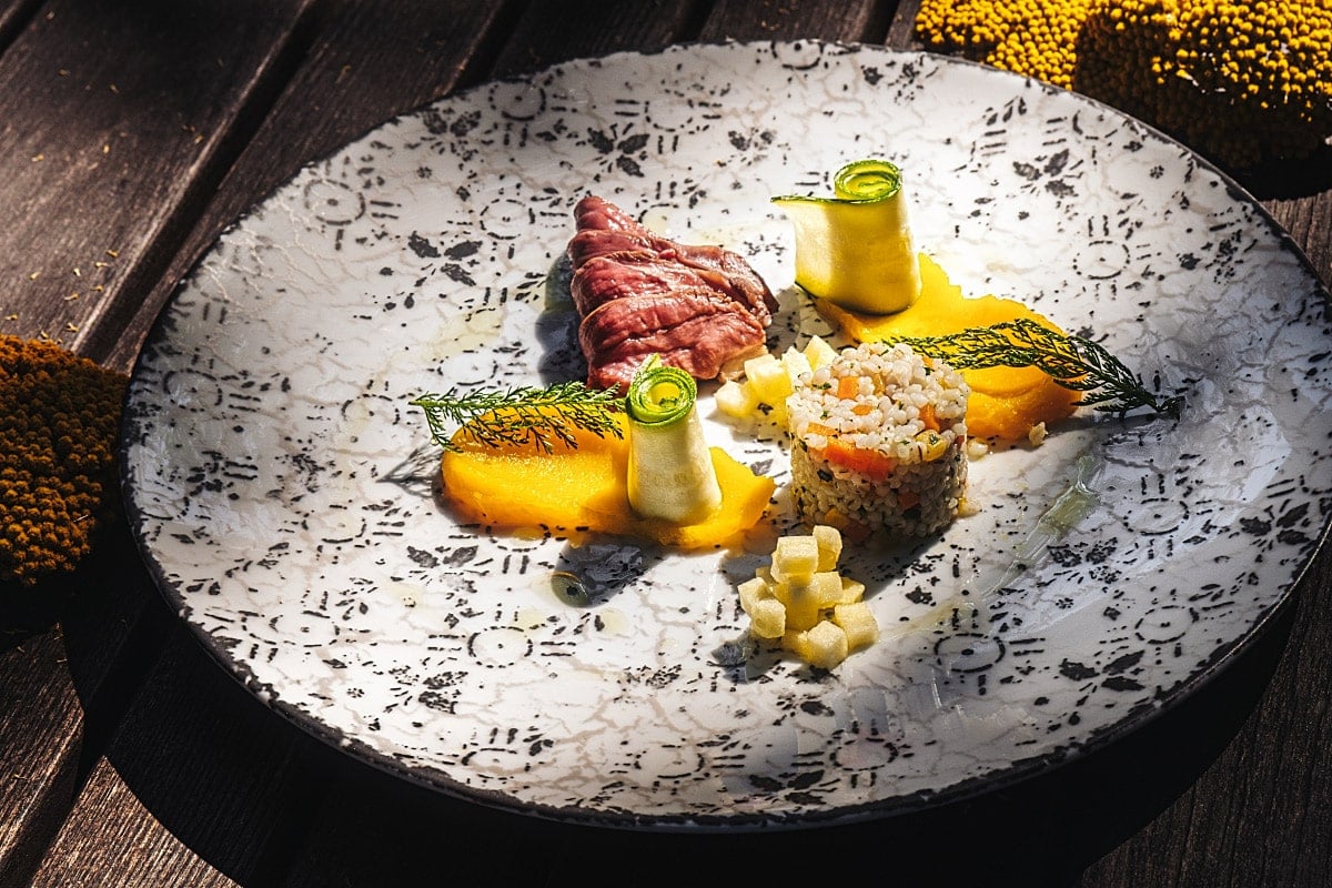 food photography with harsh sun