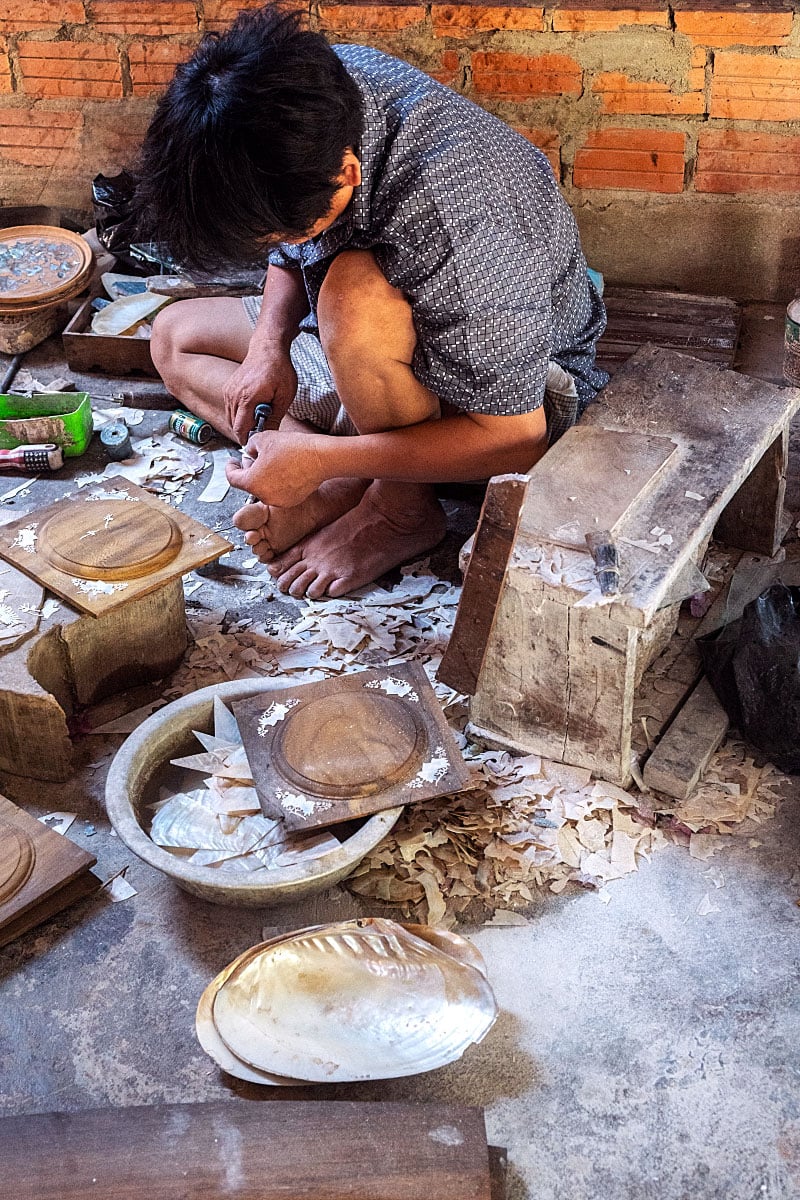 Vietnamese wood worker